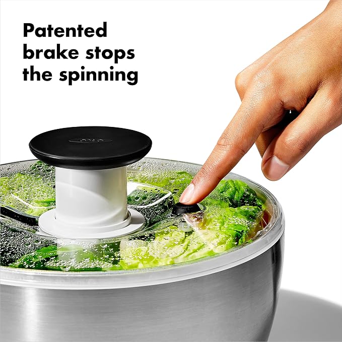 OXO Steel Salad Spinner - Image 4