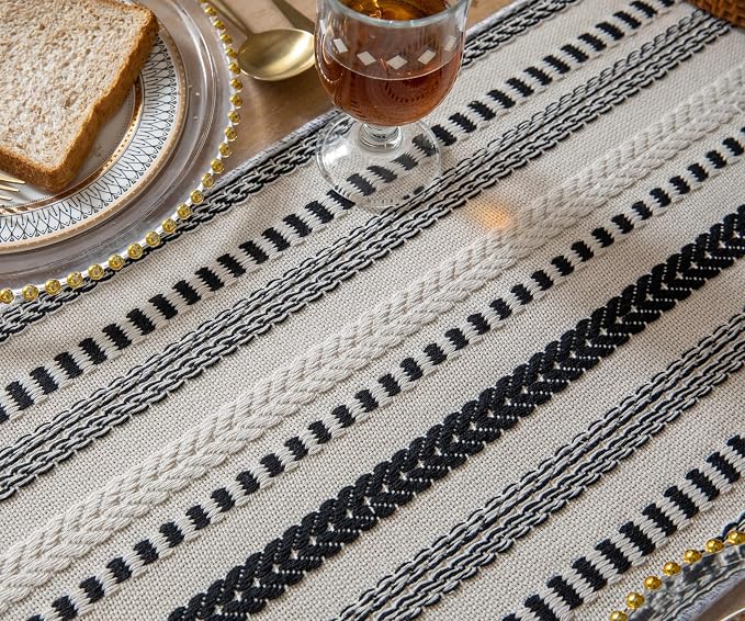 Caflife Boho Table Runner 60 Inchs Long, Dining Room Home Decor - Image 4