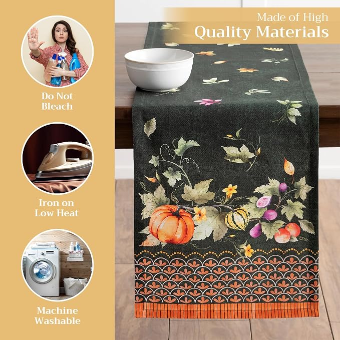 Maison d' Hermine Table Runner 100% Cotton 14.50" x 108" | Table Runners 108 - Image 3