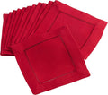 SARO LIFESTYLE Hemstitched Border Cocktail Napkin by SaroLifestyle