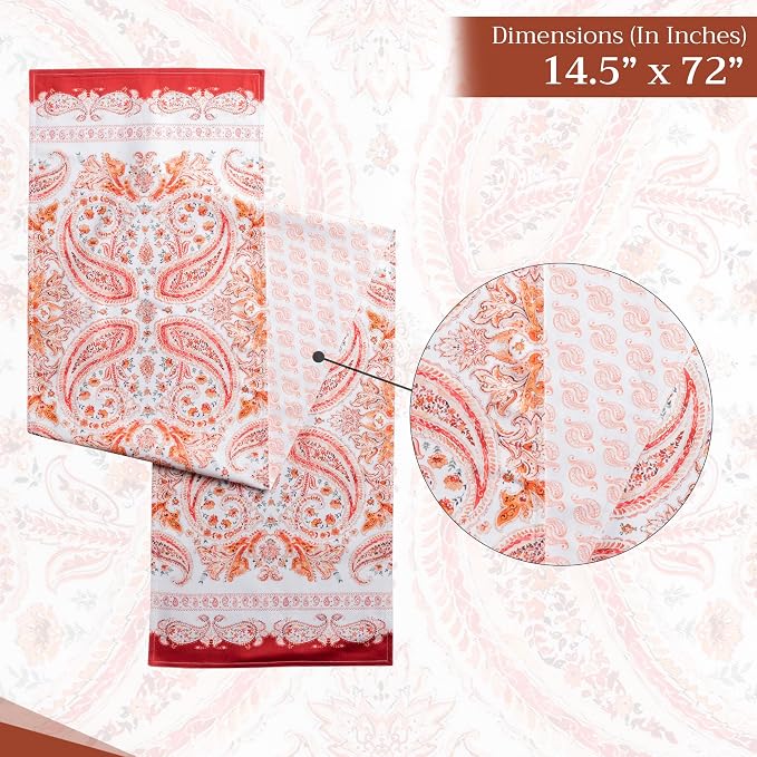 Maison d' Hermine Table Runner 100% Cotton 14.50" x 72" | Table Runners 72 - Image 6