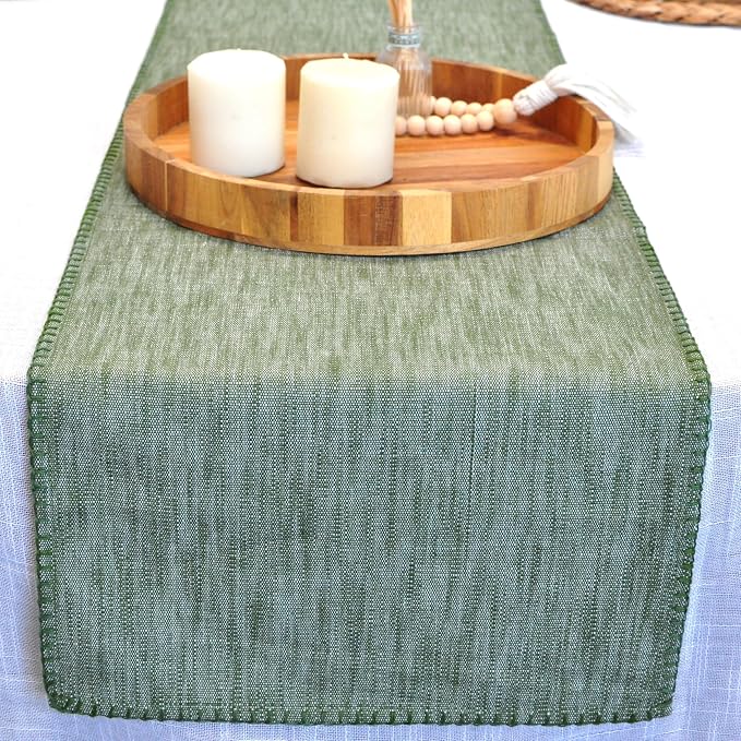Short Coffee Table Runner Cotton Modern Kitchen Table Runner - Image 4