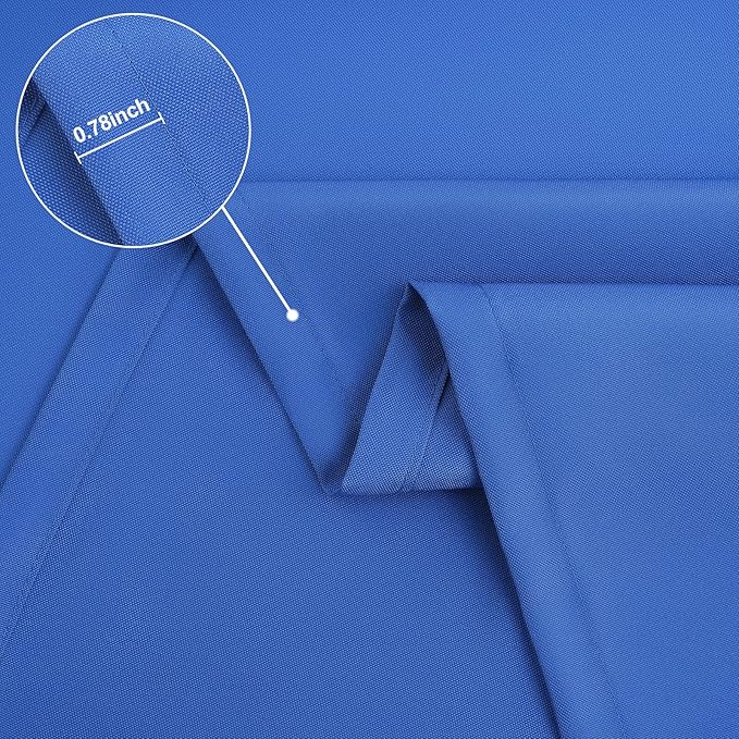 homing 2 Pack Rectangle Table Cloth, Elastic Fitted Fabric Tablecloth Fits for 6 Foot Folding Tables, Washable Table Cover for Picnic, Camping, Indoor & Outdoor (Blue, 30" x 72")