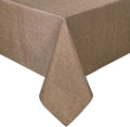 Hiasan Faux Linen Rectangle Tablecloth - Wrinkle and Stain Resistant Washable Table Cloth for Kitchen Dining Room Holiday Table Cover for Dinner, Khaki, 60 x 140 Inch