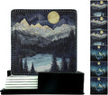 Marble Coasters Square Leather Drinks Coaster Set by Yopiiefa