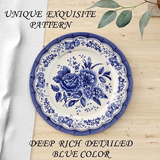 Tudor Royal 16-Piece Porcelain Round Dinnerware Set, Service - Image 8