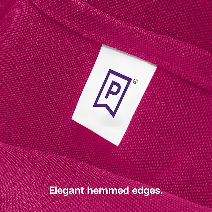Gee Di Moda Round Tablecloth - 132 Inch Fuchsia Round Table Cloth for 72 to 96 Inch Round Tables - Heavy Duty Washable Fabric - for Buffet Table, Holiday Party, Dinner, Wedding & Baby Shower