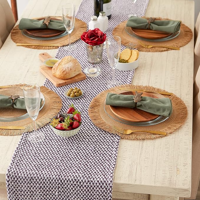 DII Woven Basics Collection 100% Cotton Knit Table Runner - Image 4
