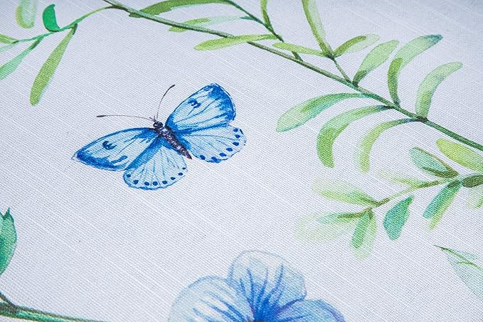 Maison d' Hermine Table Cloth Square Table 100% Cotton 54 x 54 Inches Tablecloth Reusable Decorative for Dining Room Farmhouse Home Valentines Day Decorations Spring Summer - Just Floral