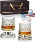 CEEFU 360° Spinning Whiskey Glasses Set by CEEFU