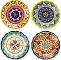 UNICASA Ceramic Dinner Plate Set of 4, 10.5 Inch Porcelain Pasta Plates Set– by UNICASA