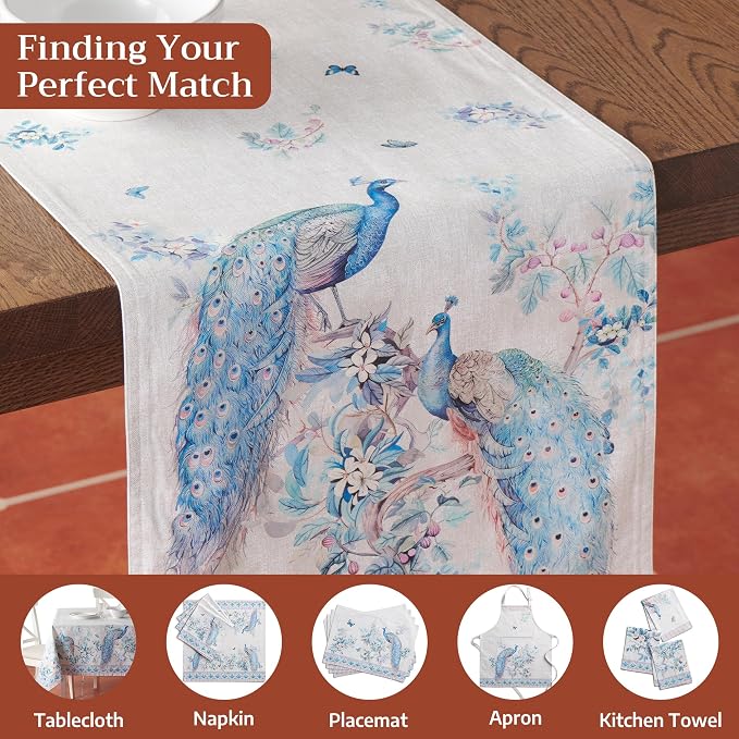 Maison d' Hermine Table Runner 100% Combed Cotton 14.5"x72" | Table Runners 72 - Image 7