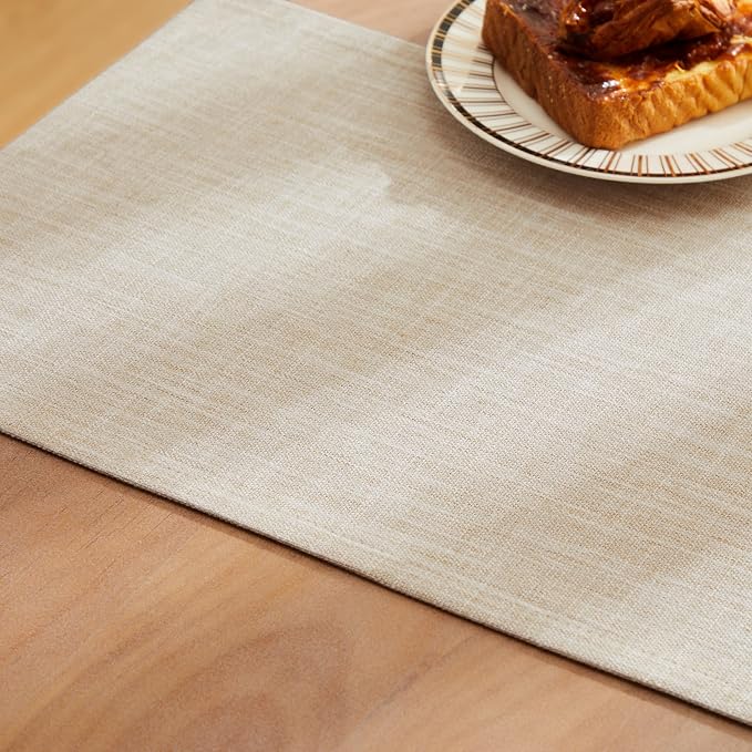 Rustic Cotton Linen Table Runner, 13x90 Inches Taupe | Farmhouse Style Linen - Image 6