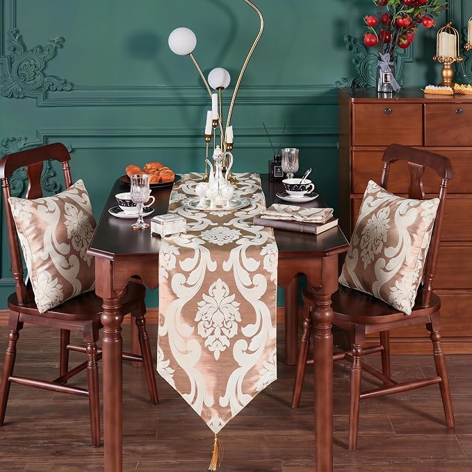 Elegant Luxury Table Runner for Dining Table, Vintage Design Premium Quality - Image 5