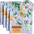 Maison d' Hermine Cloth Napkins Set of 4 100% Cotton Everyday Reusable Square Napkins Cloth Washable Dinner Party Wedding Restaurant Valentines Day Decorations Spring/Summer (Passiflora, 20" x 20")