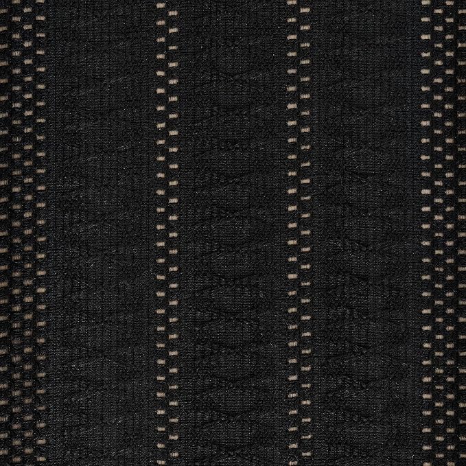 Macrame Style Boho Table Runner, 12x36 Inch Black | Woven Boho Table Runner - Image 6