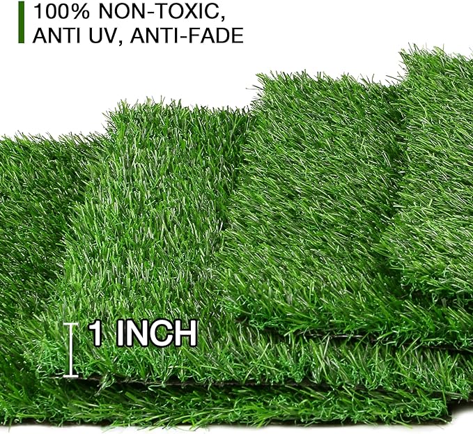 XLX TURF 8 Pack Artificial Grass Square Mats, Turf Patch - Image 6