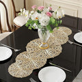 FAVE Gold Small Table Runner 36 Inch Dresser Vinyl Runner | Heat Resistant by FAVE