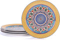 Bico Havana Dinner Plates Set of 4, 11 Inch Large Ceramic Plates for Pasta, Steak, Stylish Serving Dishes, Microwave and Dishwasher Safe, Gift for Housewarming and Thanksgiving