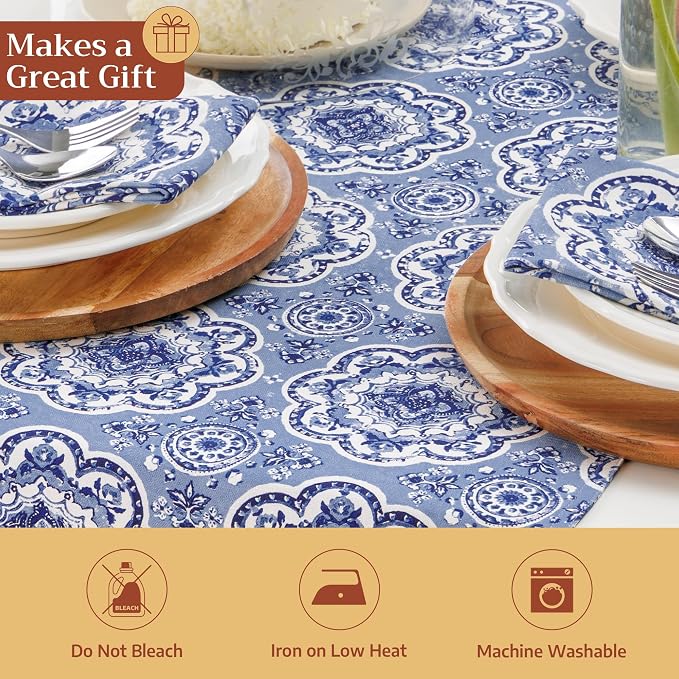Maison d' Hermine Table Runner 100% Cotton 14.50" x 72" | Table Runners 72 - Image 5