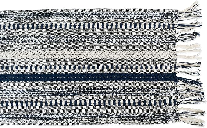 DII Farmhouse Braided Stripe Table Runner Collection - Image 2