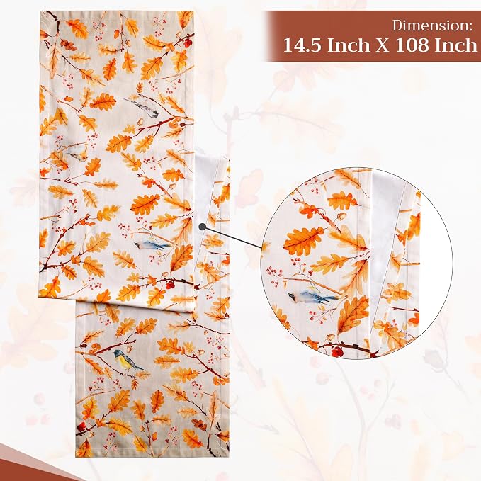 Maison d' Hermine Table Runner 100% Cotton 14.50" x 108" | Table Runners 108 - Image 4
