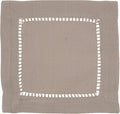 SARO LIFESTYLE Hemstitched Border Cocktail Napkin by SaroLifestyle