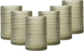 JOVGANK Green Vintage Hobnail Drinking Glasses Set of 6, Water Tumbler 15oz by JOVGANK