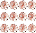 KPOSIYA Hollow Out Flower Napkin Ring Holder Metal Napkin Rings Set of 20 by KPOSIYA