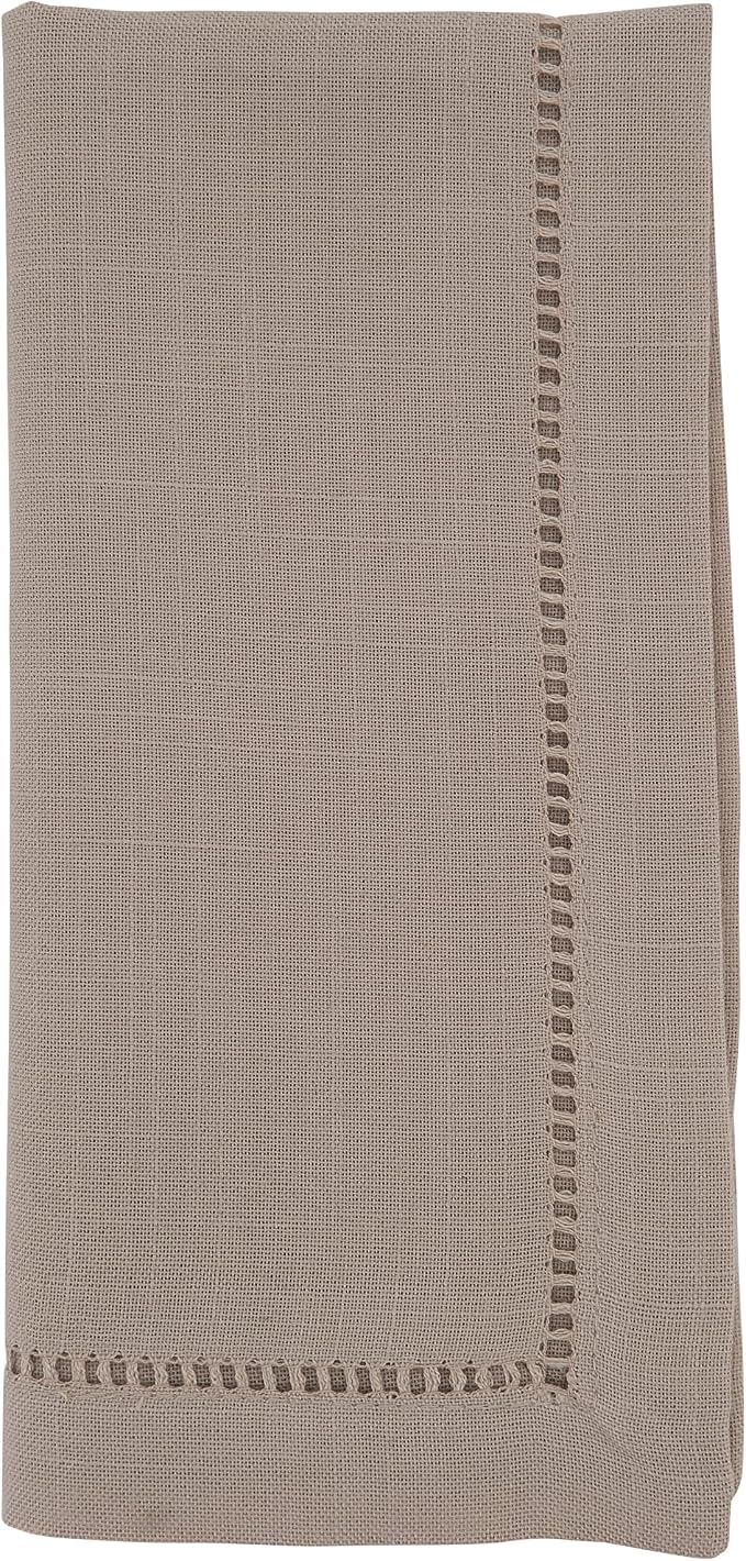 SARO LIFESTYLE Hemstitched Border Dinner Napkin by SaroLifestyle