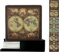 Marble Coasters Square Leather Drinks Coaster Set by Yopiiefa