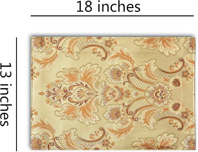 Luxury Dinner Placemats Set of 6, Washable Indoor Decoration - Image 2