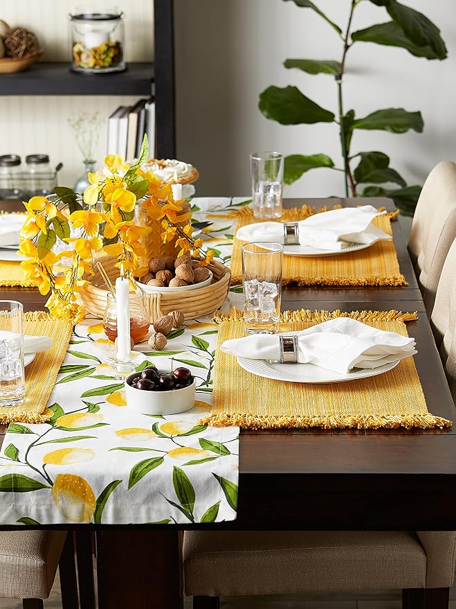 DII Variegated Tabletop Collection, Placemat Set3x19, 6 Piece - Image 6