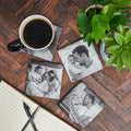 Blue Ridge Mountain Gifts - Custom Coasters Printed with Your Photos, Father's Day Present, Thoughtful Keepsake for New Dad, New Mom and Dad Gift of Newborn Photoshoot, Personalized Slate Coasters