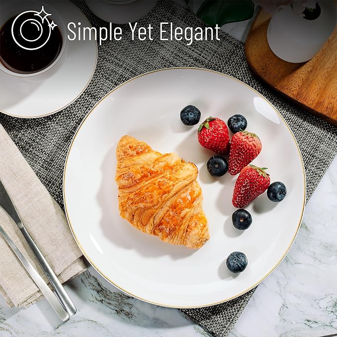 BTaT- White Porcelain Dinner Plates - Image 5