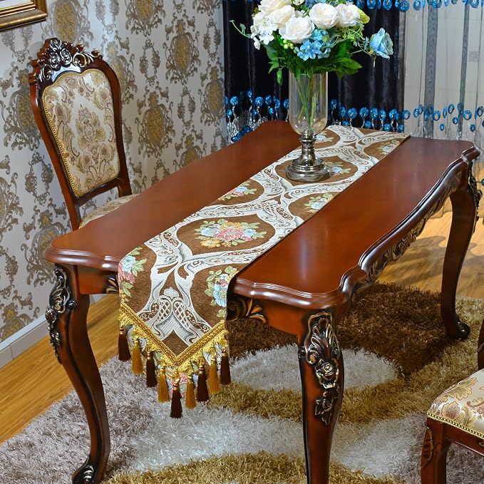 Extra Luxury Velvet Coffee Table Runner 72 Inches Long - Image 2