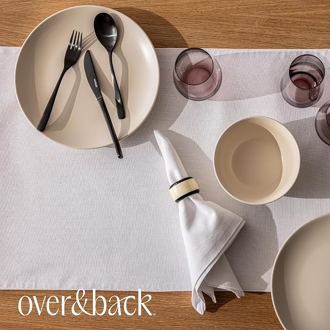 Over&Back 18x108 Woven Chambray Cotton Table Runner - Image 6
