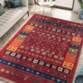 Keen Home Design 5x7 Rug - Machine Washable Area Rug with Non-Slip Backing, Ideal for Living Room, Dining Room, Bedroom - Vintage, Easy Clean, Durable, Low Pile Rug - (5' x 7')