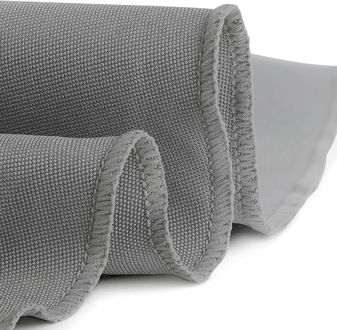Gee Di Moda Round Tablecloth - 132 Inch Charcoal Round Table Cloth for 72 to 96 Inch Round Tables - Heavy Duty Washable Fabric - for Buffet Table, Holiday Party, Dinner, Wedding & Baby Shower