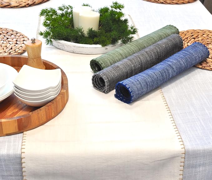 Textured Cloth Table Runner 90 inches Long - Image 9