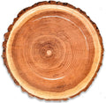 Gift Boutique 50 Rustic Wood Grain Dessert Paper Plate 7" Disposable Brown Wooden Slice Plate for Camping Hunting Lumberjack Birthday Party Supplies