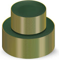 100 Green Gold Plastic Plates Set, Elegant Fancy Heavy Duty Disposable Plates by Munfix