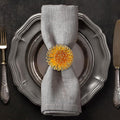 Decozen Set of 4 Gold Napkin Rings in Floral Design, Festive, Table Decor Setting for Holiday, Wedding, Birthday, Kitchen, Home Decor, Housewarming Gift - Thanksgiving & Christmas Gift Decoration