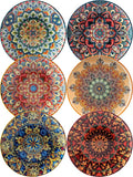 Small Dinner Plate Set of 6-8.5 Inch Ceramic Dessert Salad Plate, Oven and by Unknown