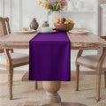 MEANMOY Purple Table Runner 90 Inches Long Waterproof Table Runners | Washable by MEANMOY