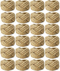 WINGFISH Farmhouse Woven Napkin Rings Set of 24 Burlap Jute Napkin Rings Bulk by Unknown