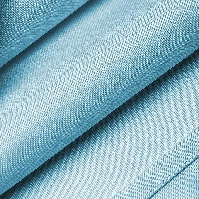 Lann's Linens - 120" Round Premium Tablecloth for Wedding/Banquet/Restaurant - Polyester Fabric Table Cloth - Baby Blue