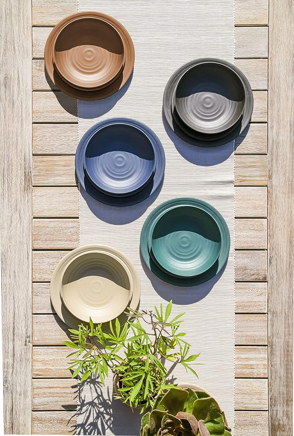 Matte Artisan 10.5'' Durable Planta Dinner Plates, Shatter-Resistant and - Image 9