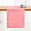 D'Moksha Homes Linen Dusty Pink Table Runner 72 Inches Long - 100% Pure Linen 14 x 72 Inch Table Runner for Dining, Valentines, Spring, Easter - Machine Washable
