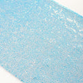 ShiDianYi Aqua Blue Sequin Table Runner 12''X72'' by ShiDianYi